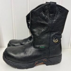 Georgia Boot Men’s Wellington Steel Toe Work Boots 10M Waterproof Diamond Trax